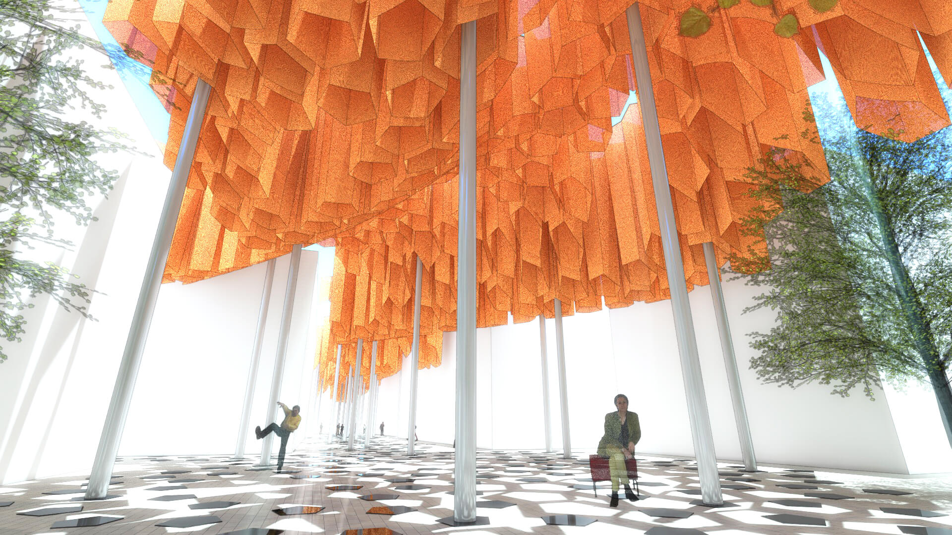 A rendering of Future of Shade winner, showcasing innovative shade solutions