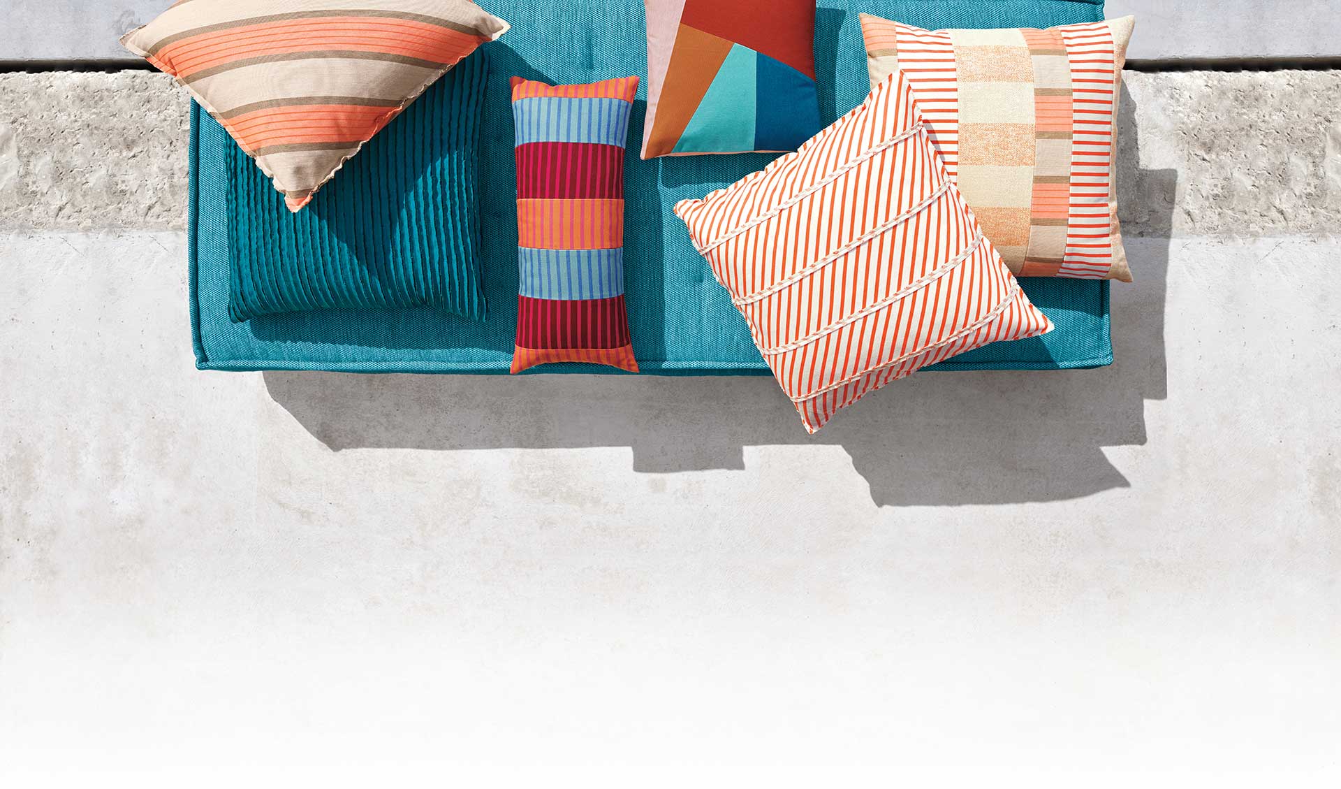 Sunbrella store floor cushions